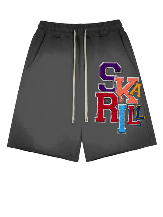 Steel Patchwork Shorts